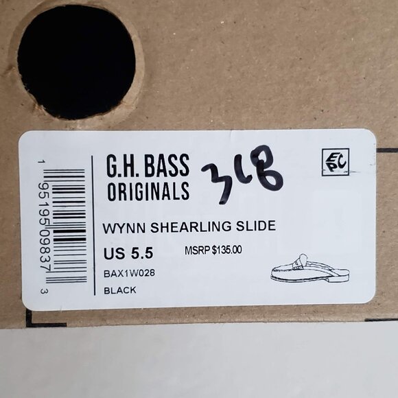 nib WEEJUNS Shearling Fur Loafer Shoes Flats Mules Clogs Bass Originals - Picture 13 of 13